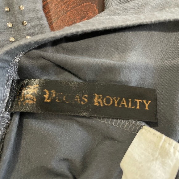 Vegas Royalty (2) Piece Set Gray & White Embellishment Tank Top New Orleans Sz M - Picture 10 of 16